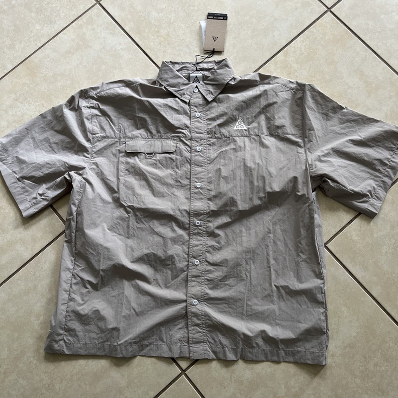 $110 NWT Nike ACG Orb Weaver UV 40+ Repel Short Sleeve Shirt Men’s M HJ2883-009 gallery