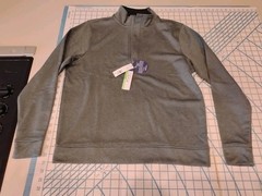 MENS SMALL GREEN TAILORBYRD LS ZIP COLLAR THICK SHIRT – NWT