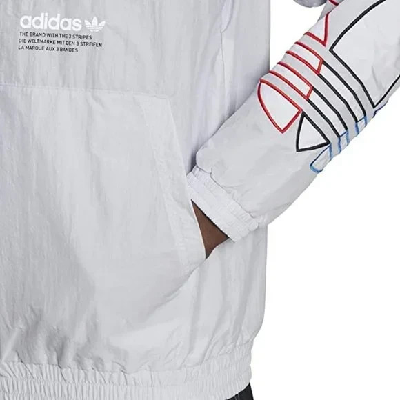 adidas Originals Men's Tricolor Track Top, Medium - Dash Grey, Authentic, NWT gallery