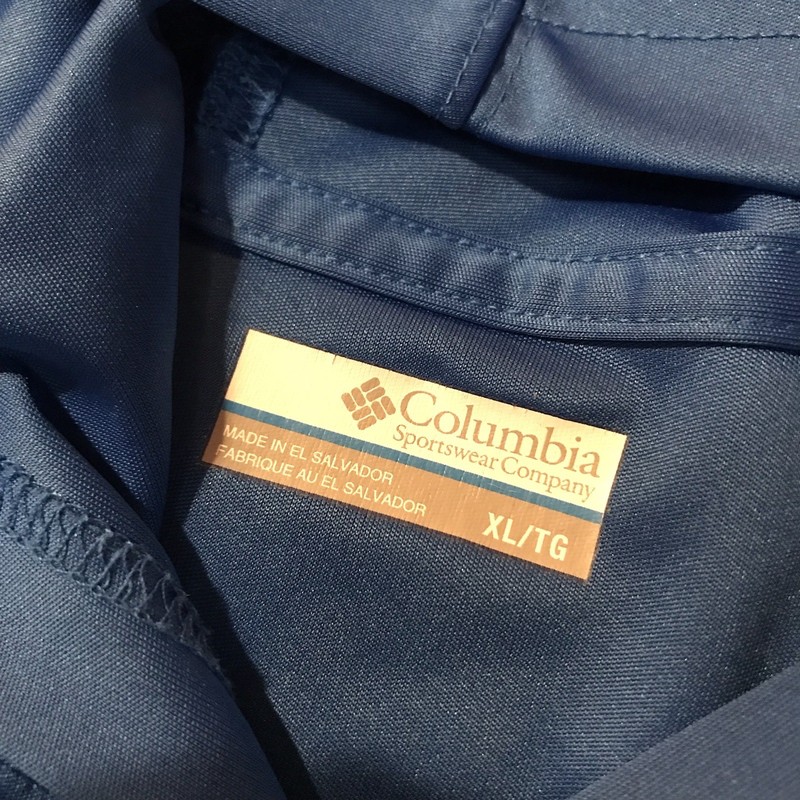 Columbia PFG Hoodie Shirt Men XL Blue Long Sleeve Omni Shade Fishing Performance gallery
