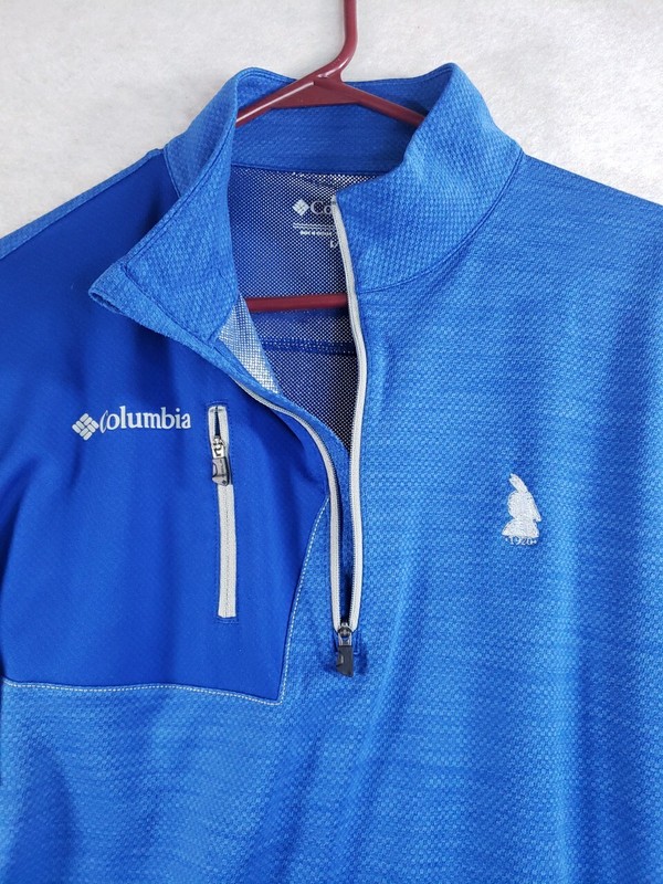 Columbia golf 1/4 zip large 1920 Native American Logo gallery