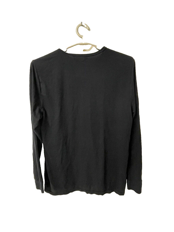 NEW 32 Degrees Heat t Shirt Mens M 42x26 32"Slv solid Black Long sleeve Lightwt gallery