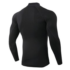 Men’s High Neck Compression Shirts Workout Quick Dry Base Layer Tops T-Shirt