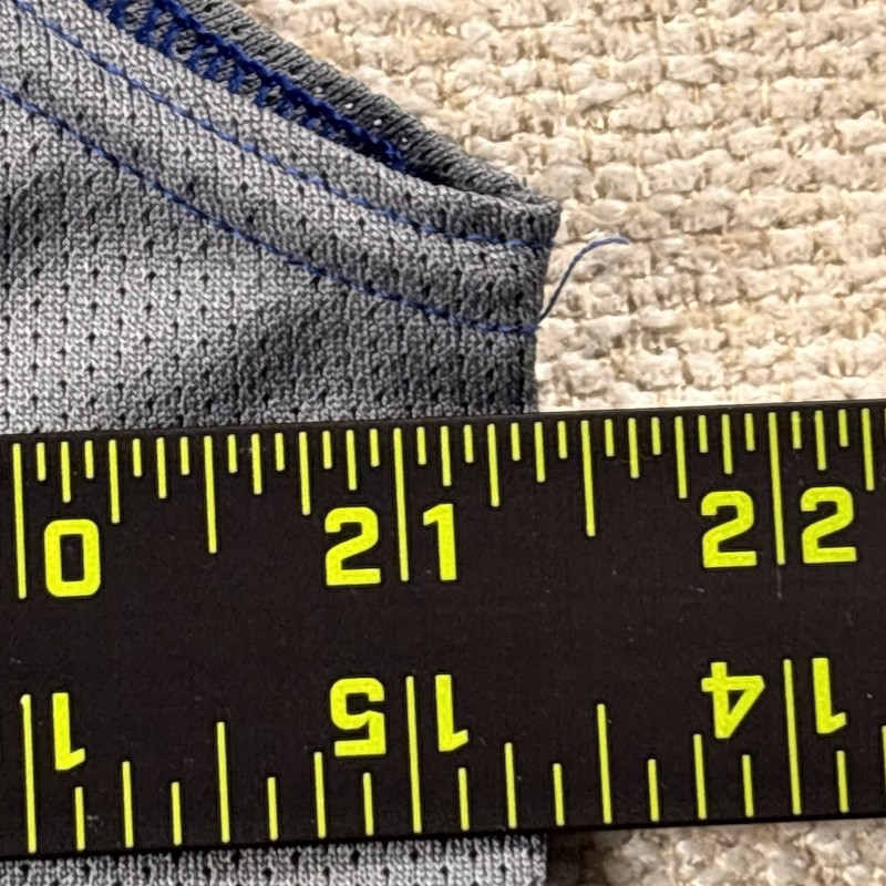 Champion Double Dry Athletic Tank Top Men Large Blue/Gray Faded Logo Workout gallery