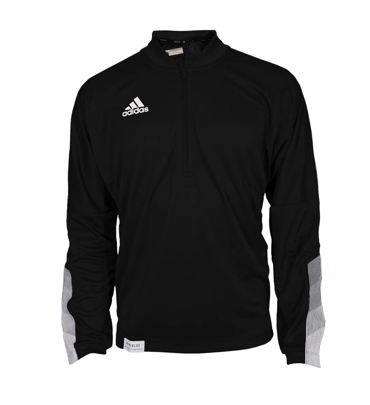 adidas Men's LS 1/4 Zip Knit Pullover - Black (GM2576) *RETAIL $65* gallery