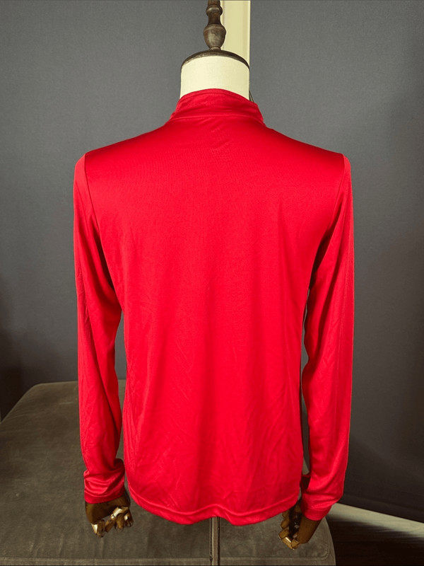 Men's Admiral Athletic Quarter-Zip Pullover Red VaporDraw SMALL NWT gallery