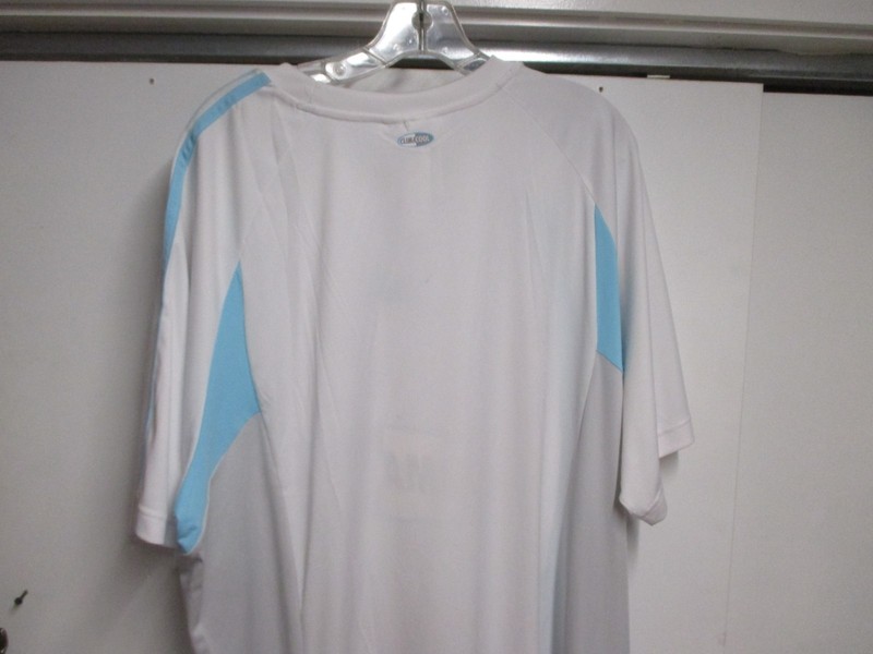 ADIDAS MENS (CLIMACOOL) JERSEY/T SHIRT (2XL) NWT WHITE & LIGHT BLUE ACCENTS COOL gallery