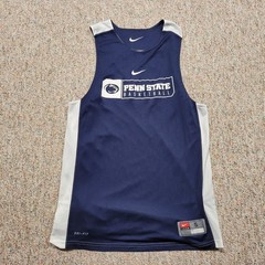 Nike Penn State Basketball Jersey Men Small Blue Reversible DriFIT Practice Tank