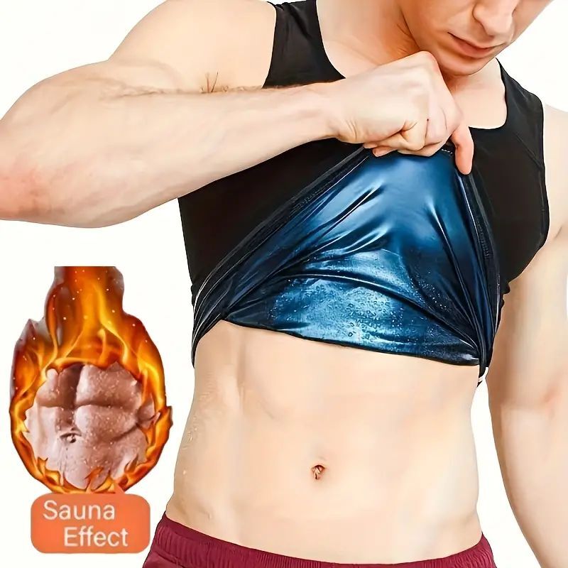 Sweat Sauna Vest Men Weight Loss Sports Waist Trainer Tank Top Body Shaper S-5XL gallery
