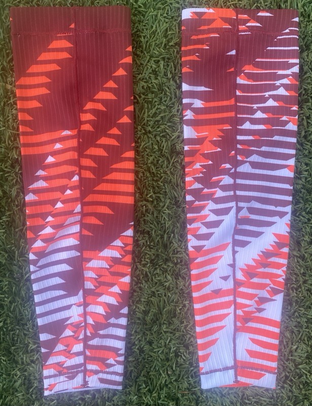 New Nike Pro Elite Dri-Fit ADV Arm Sleeves Track & Field Red Orange White Size S gallery