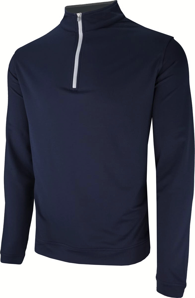 Peter Millar Men's Perth Stretch Loop Terry Quarter Zip Size XL *Company Logo gallery