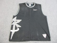 VTG Reebok Above The Rim Tank Top Mens XL Black Basketball Jersey Graphic Logo