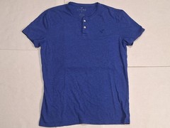 American Eagle Legend T Classic Fit Blue Shirt Mens Size Medium Buttons Logo