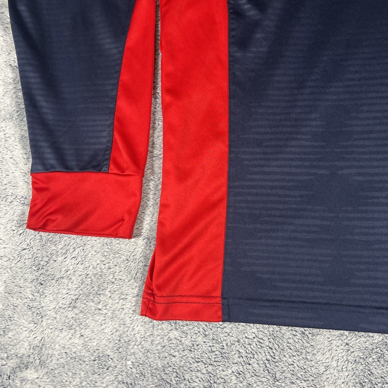 Colosseum U of A Wildcats Long Sleeve Quarter Zip Pull Over Men's XXL Blue / Red gallery