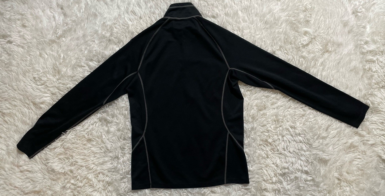 REI 1/4 Zip Gorpcore Hiking Black Outdoor Base Layer Thermal Lightweight Mens M gallery