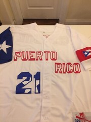 Puerto Rico Baseball Jersey 21Size Large Adult Jersey