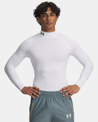 Men’s UA Cold Gear Armour Comp Mock 1366072 XL White Long sleeve New w Tags