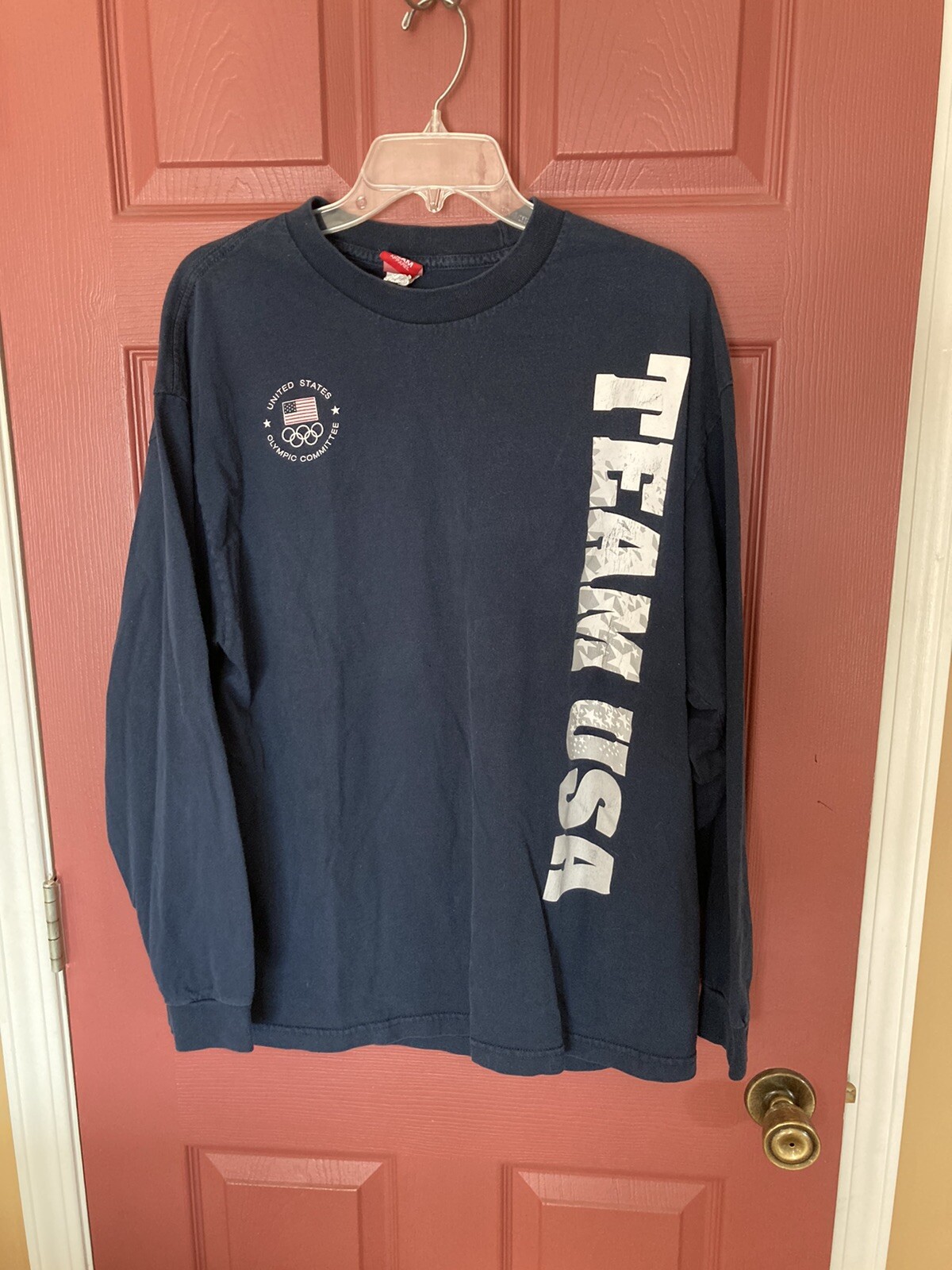 Mens United States Olympic Committee Team USA Long Sleeve Shirt Size XL gallery
