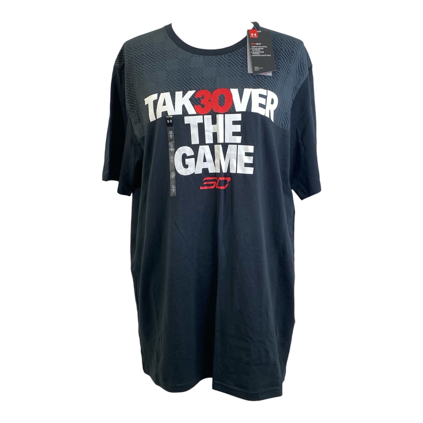 Under Armour HeatGear SC30 Stephen Curry Shirt Mens Large Black Takeover Top gallery