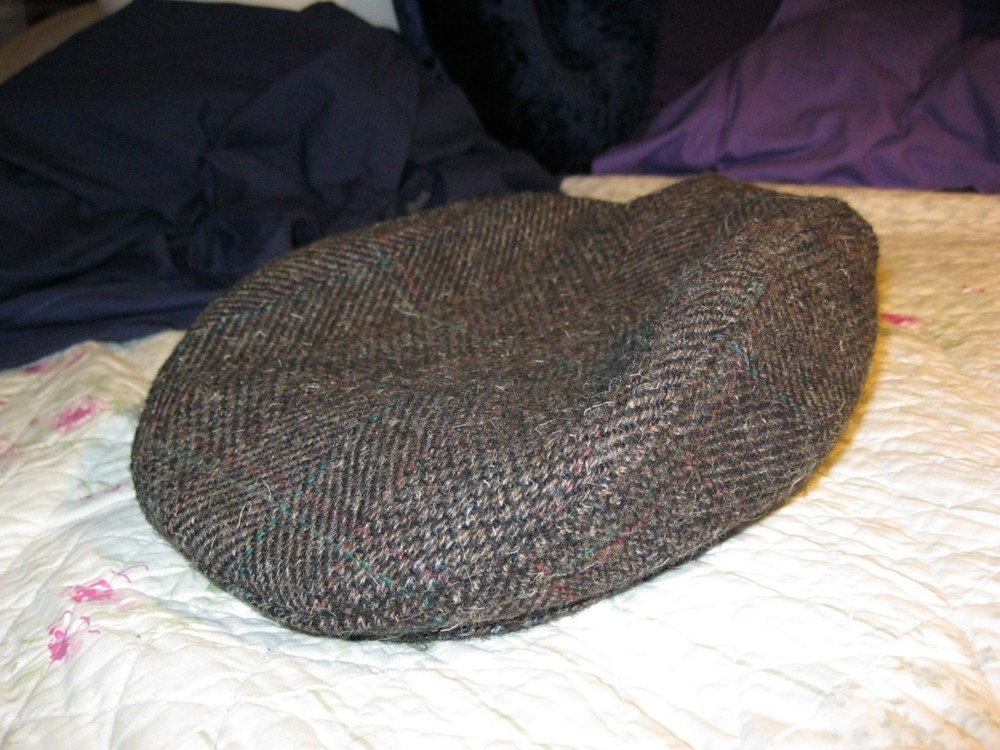 Cabbie's hat, mens medium, excellent, brown wool