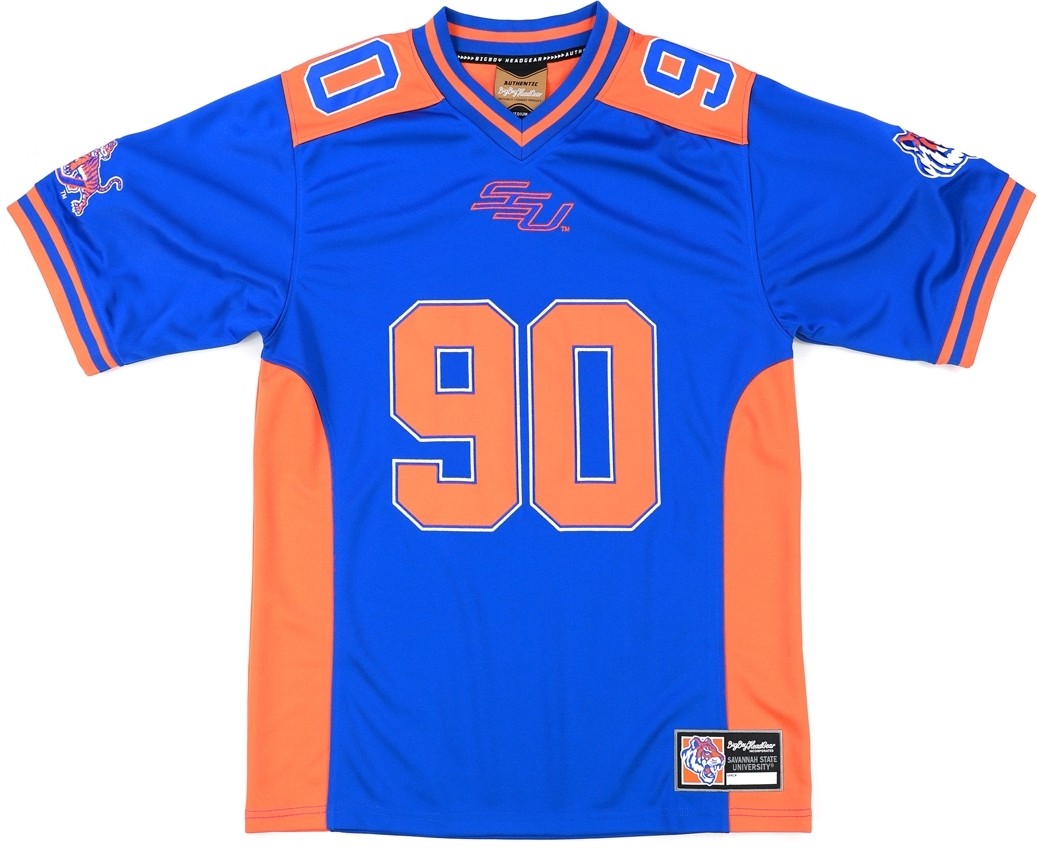Big Boy Savannah State Tigers S15 Mens Football Jersey [Royal Blue - 2XL] gallery