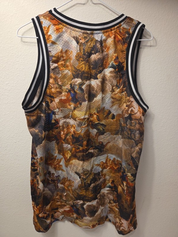 Men's Rebel Angels Artwork Sleveless Basketball Jersey Tank Shirt size 2XL gallery
