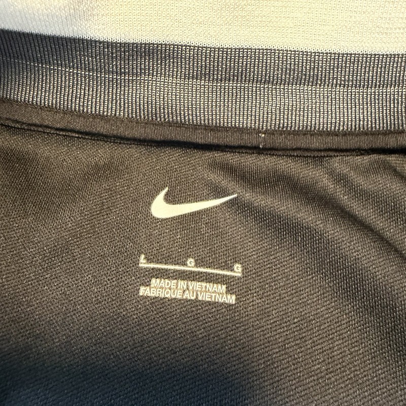 Nike Golf Pullover Men Large Black Gray Dri-FIT 1/4 Zip Long Sleeve US Steel USS gallery