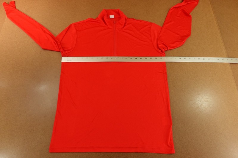Sport-Tek Mens Medium Red Long Sleeve 1/4 Zip Performance Pullover Shirt New gallery