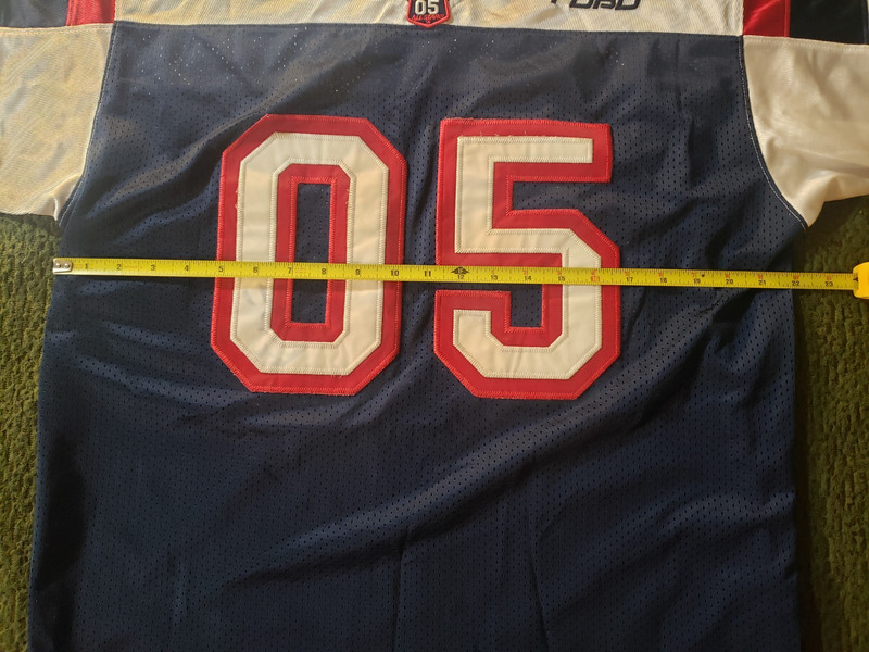 Vintage FUBU Jersey Mens Large Blue White Red 05 ALL STATE Football Y2K 90s gallery