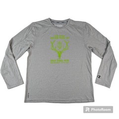 Champion Shirt Mens Sz M Gray Vapor Power Train Long Sleeve Squaw Peak 50 Run