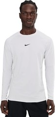 Nike Men’s Pro Warm Long Sleeve Shirt Top (White) FB7982-100