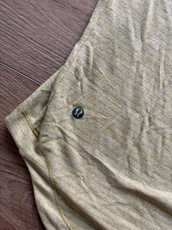 Lululemon Men’s Lime Green Short Sleeve Drysense Shirt Size Large gallery