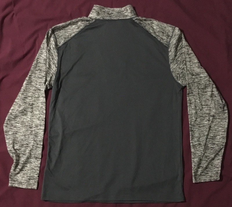 BADGER SPORT (4197) 1/4 ZIP LONG SLEEVE PULLOVER - GRAPHITE SIZE: LARGE - NEW gallery