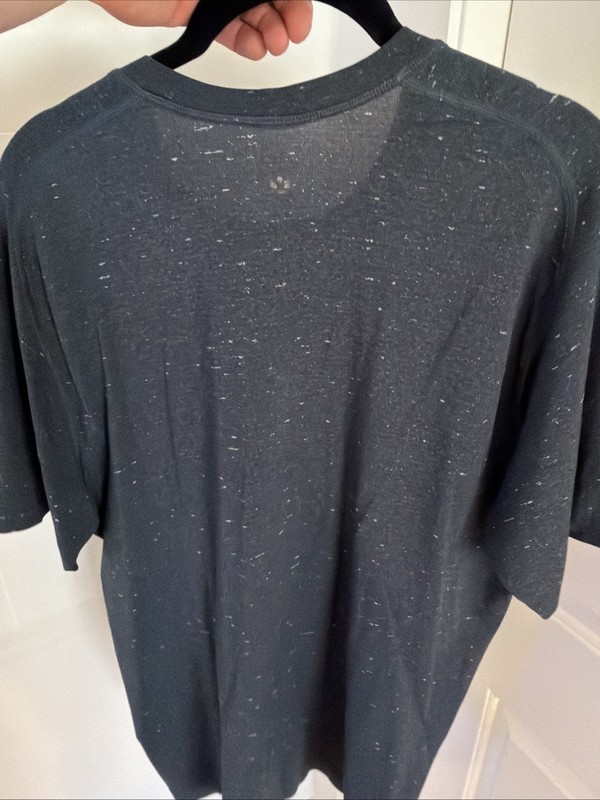 Lululemon Metal Vent Athletic Tee Running Flecked Charcoal Grey L gallery