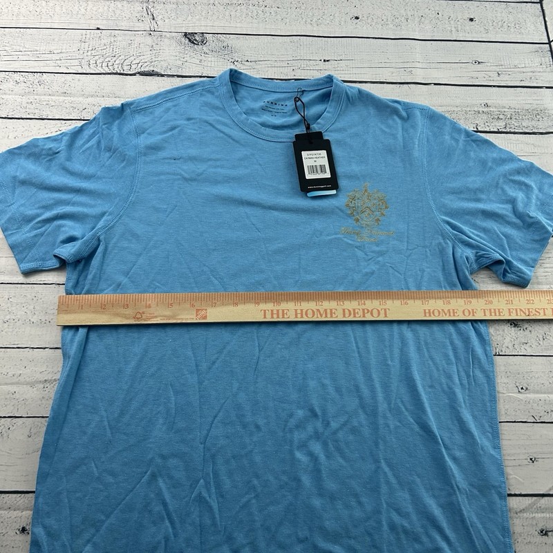 NEW Dunning Golf Trump National Short Sleeve T Shirt Men's Medium Heather Blue gallery