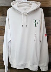 🎾Roger Federer RF Wimbledon Off White Sweat Shirt Large L NWT Tennis Jacket 🎾