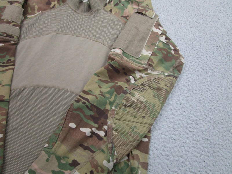 API LLC Army Combat Shirt Mens XL Green Camo Flame Resistant FR Tactical Padded gallery