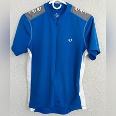 Pearl Izumi Select Cycling Jersey Medium Blue White 1/2 Zip Select Series EUC