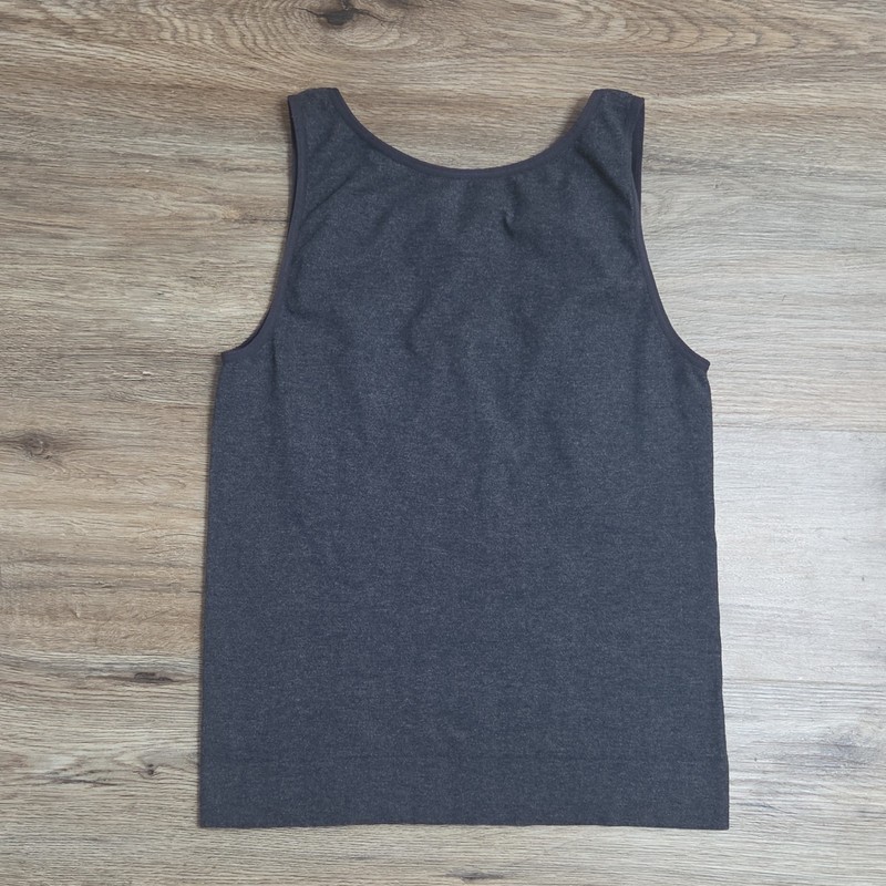 Jockey Woman's Lightweight V-Neck Sleeveless Tank Undershirt Gray L Bamboo Blend gallery