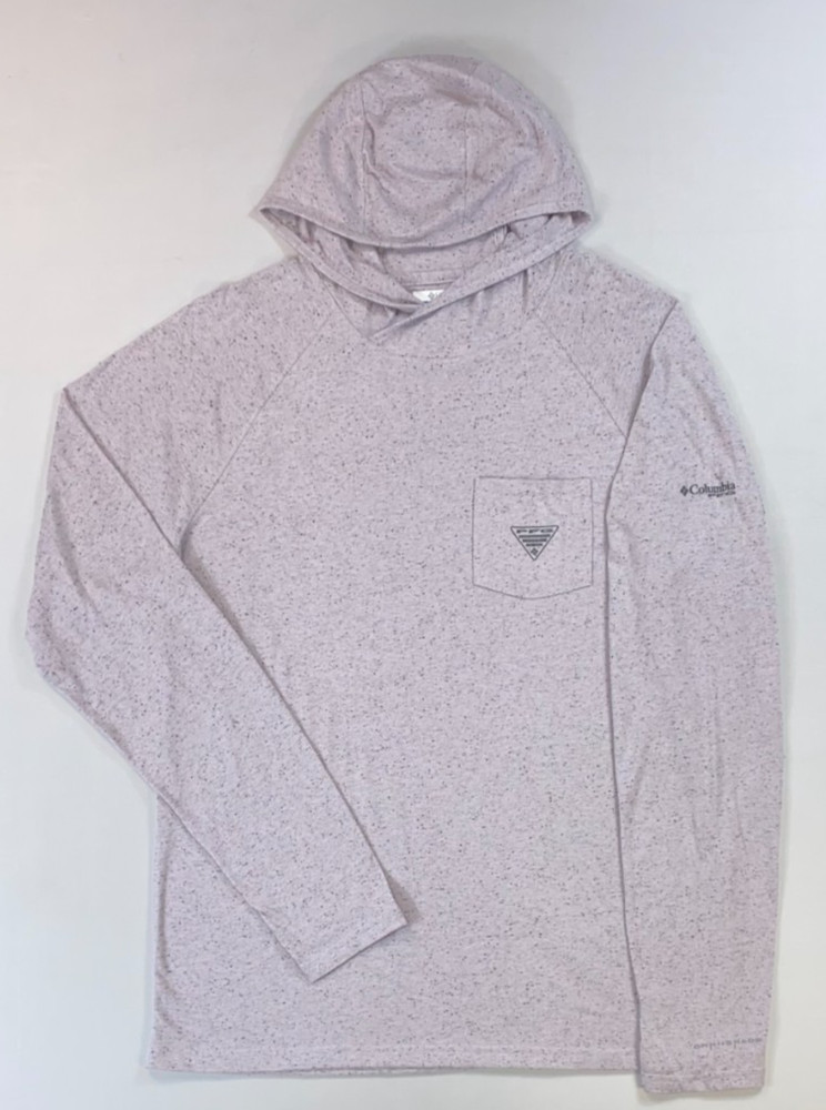 Men's Columbia Omni-Shade Active Fit PFG Long Sleeve Neps Hooded Shirt