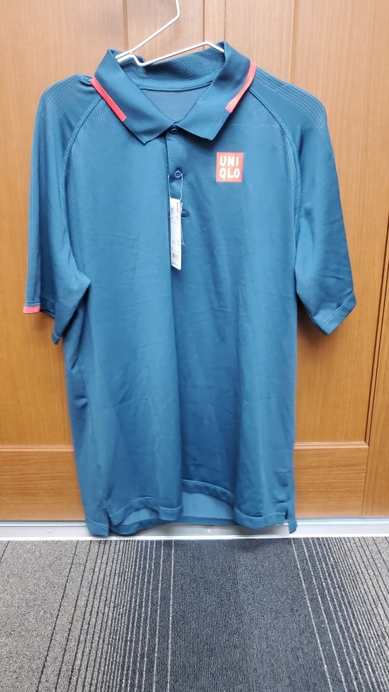 2021 FRA Uniqlo tennis polo shirt Roger Federer Novak Djokovic XL SIZE (US L)