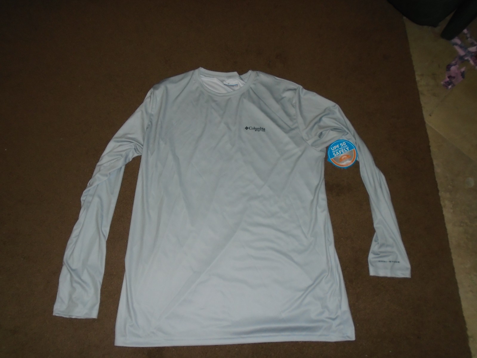 New with Tag Gray Columbia PFG UPF 50+ Omni-Shade Long Sleeve Men's XL gallery
