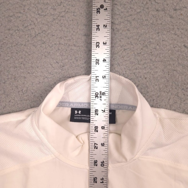 Under Armour 1370375 Men’s 2-Tone Half Zip Training Shirt White Cream M gallery