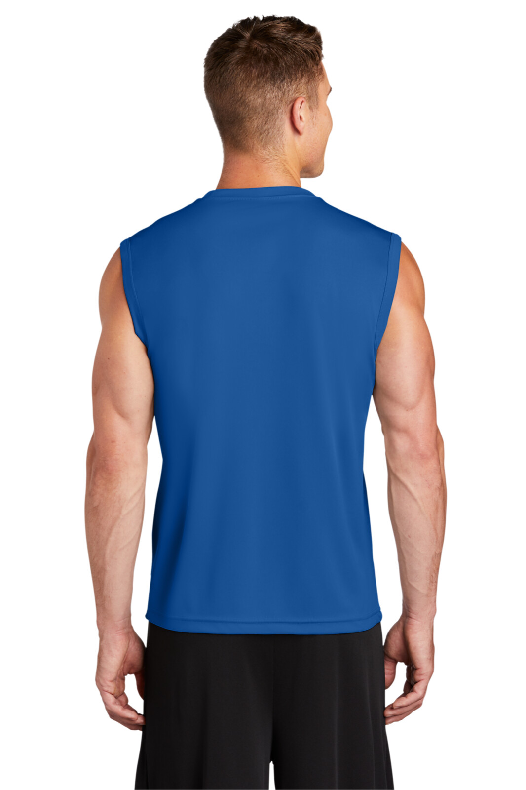 Mens Sport Tek ST-352 Sleeveless Performance Sz Med 38-40”T Shirt Royal Blue gallery