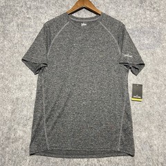 Spalding Dri-Power Performance Tee NWT Men’s M Regular Fit Black Heather Marled
