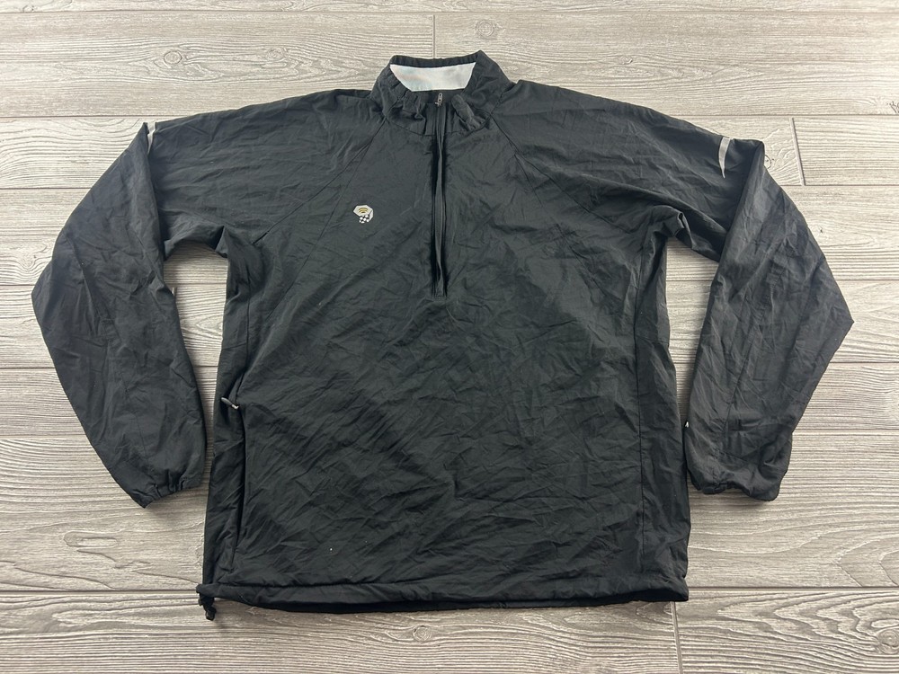 Mountain Hardwear Windstopper 1/2 Zip Jacket Stretch Black Men's Size Medium