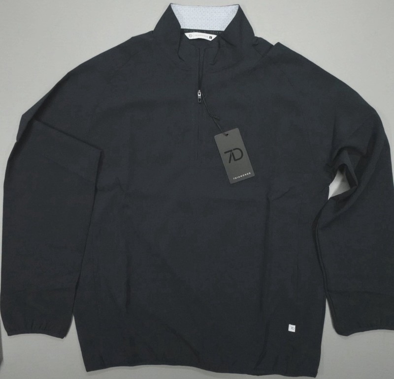7 Diamonds Oxygenate 1/4 Zip Pullover Size XL Anti-Odor Quick Dry Stretch Blue gallery