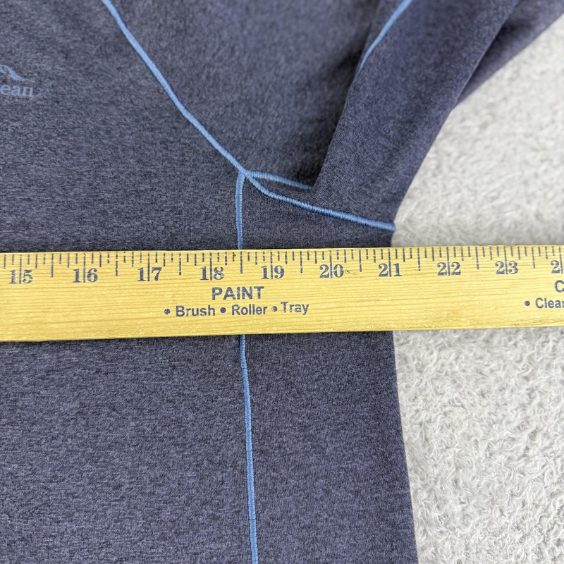 LL Bean Pullover Mens Medium T Tall Blue Quick Dry Trail Tee Performance Hiking gallery