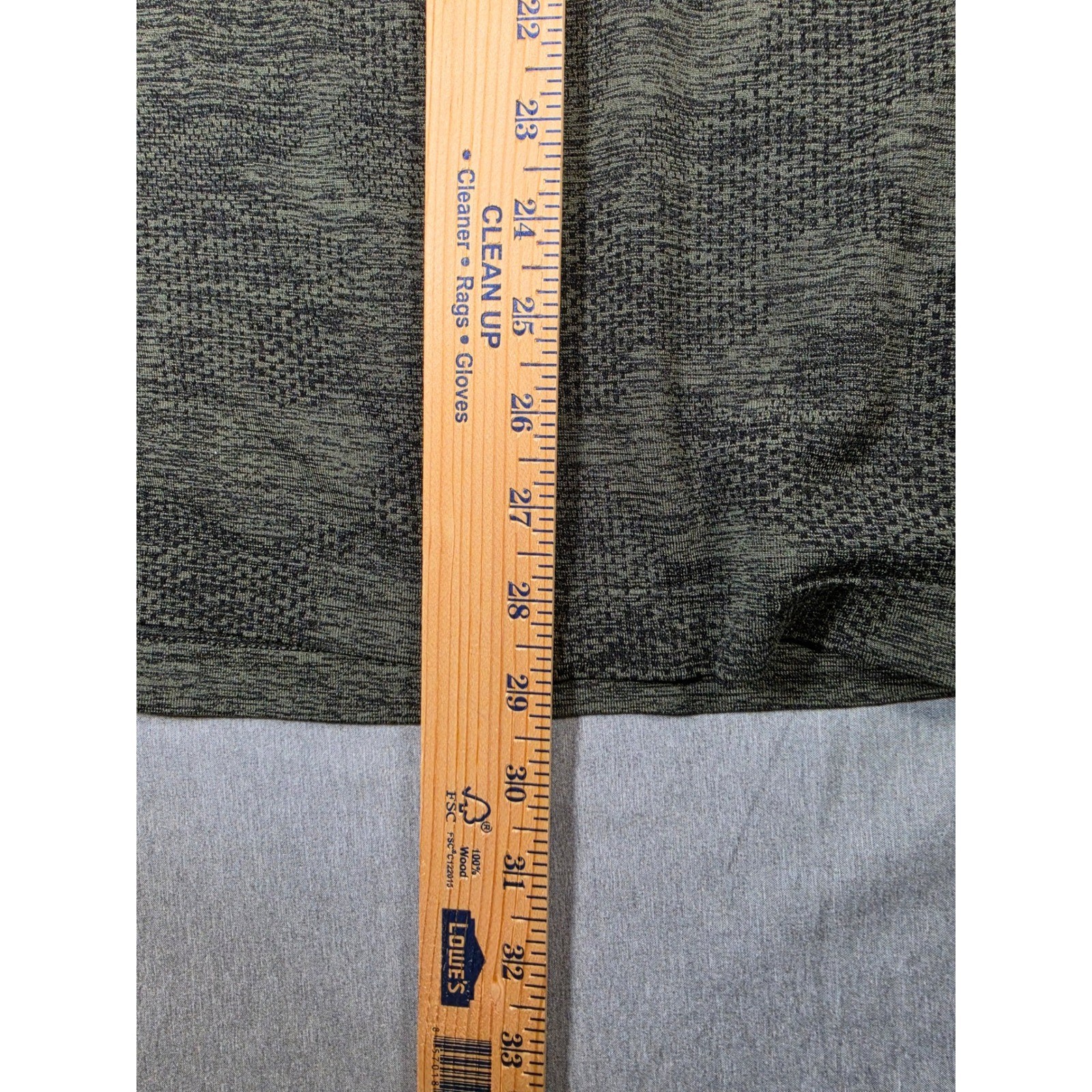 Members Mark Mens Work It Out Tee Olive Green Camo Gym Shirt ALPSAM11120 Large gallery