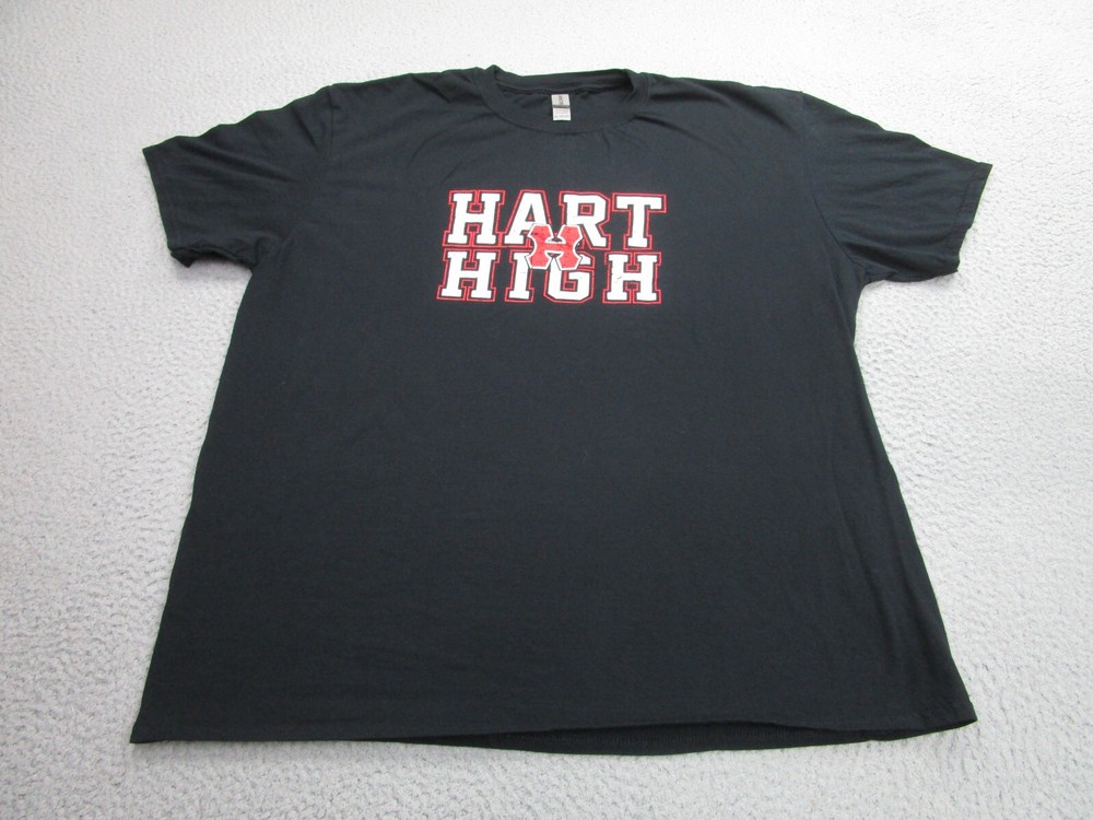 Hart High School Shirt Mens 2XL Black Indians Santa Clarita Adult
